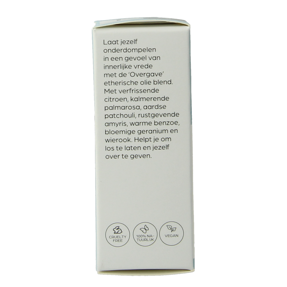 Volatile Overgave 5ml essential oil bottle, natural etherische oliën with a clear glass container and white label.