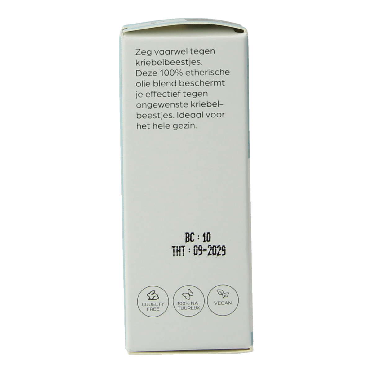Volatile Bij kriebelbeestjes essential oil bottle, 10ml, natural aromatic oil for repelling insects and soothing scents.