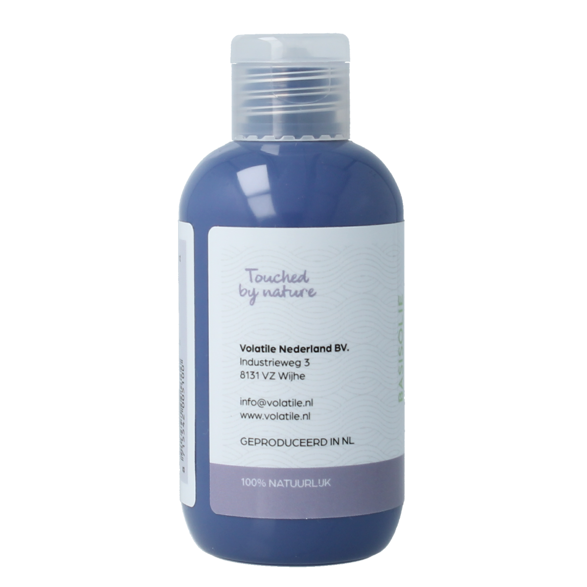 Volatile Kokos bio basisolie 100ml, natural coconut carrier oil for body care, shown in a clear bottle with a white background.