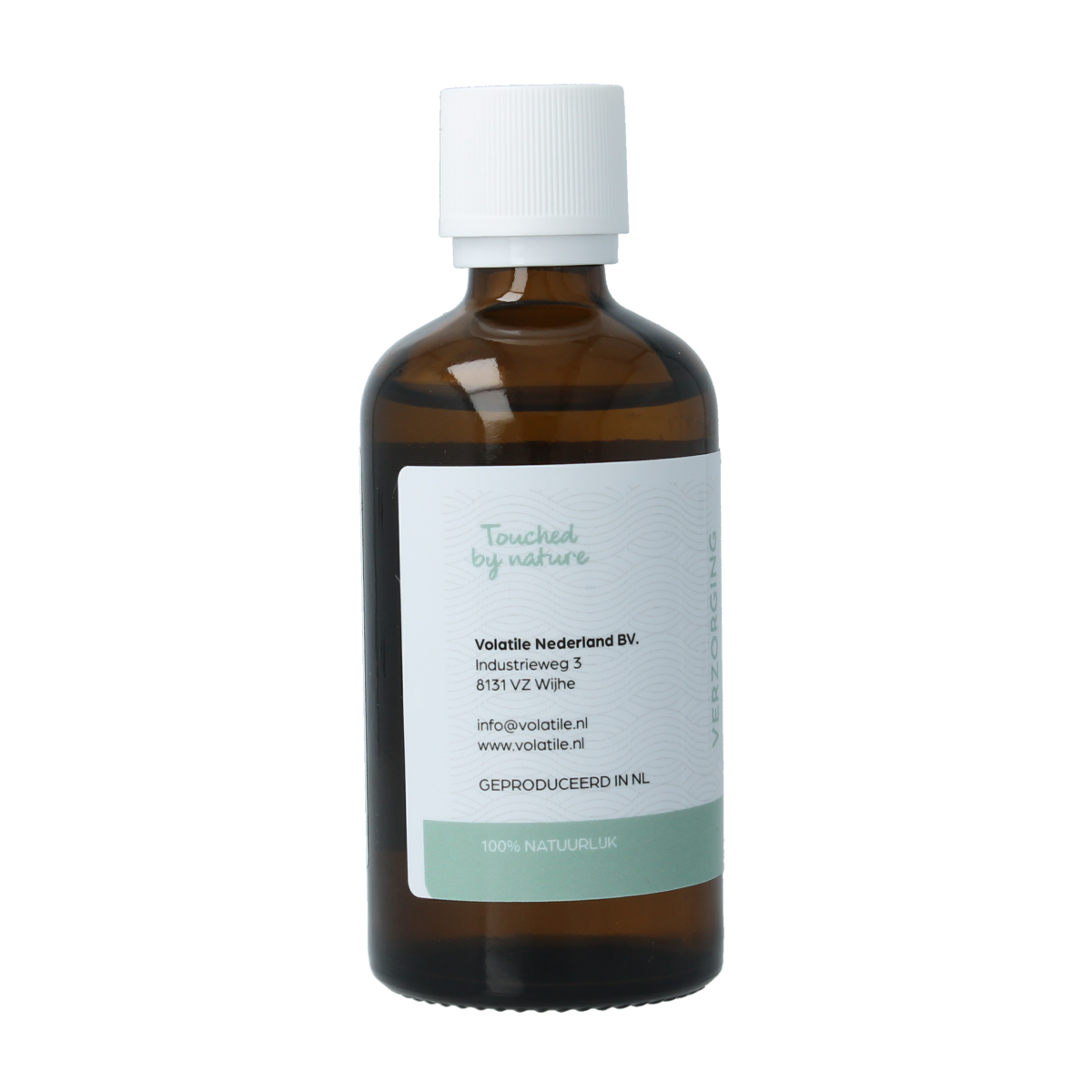 Volatile Hamamelis hydrolat 100ml in a clear bottle, natural body care product with a white label and spray nozzle.