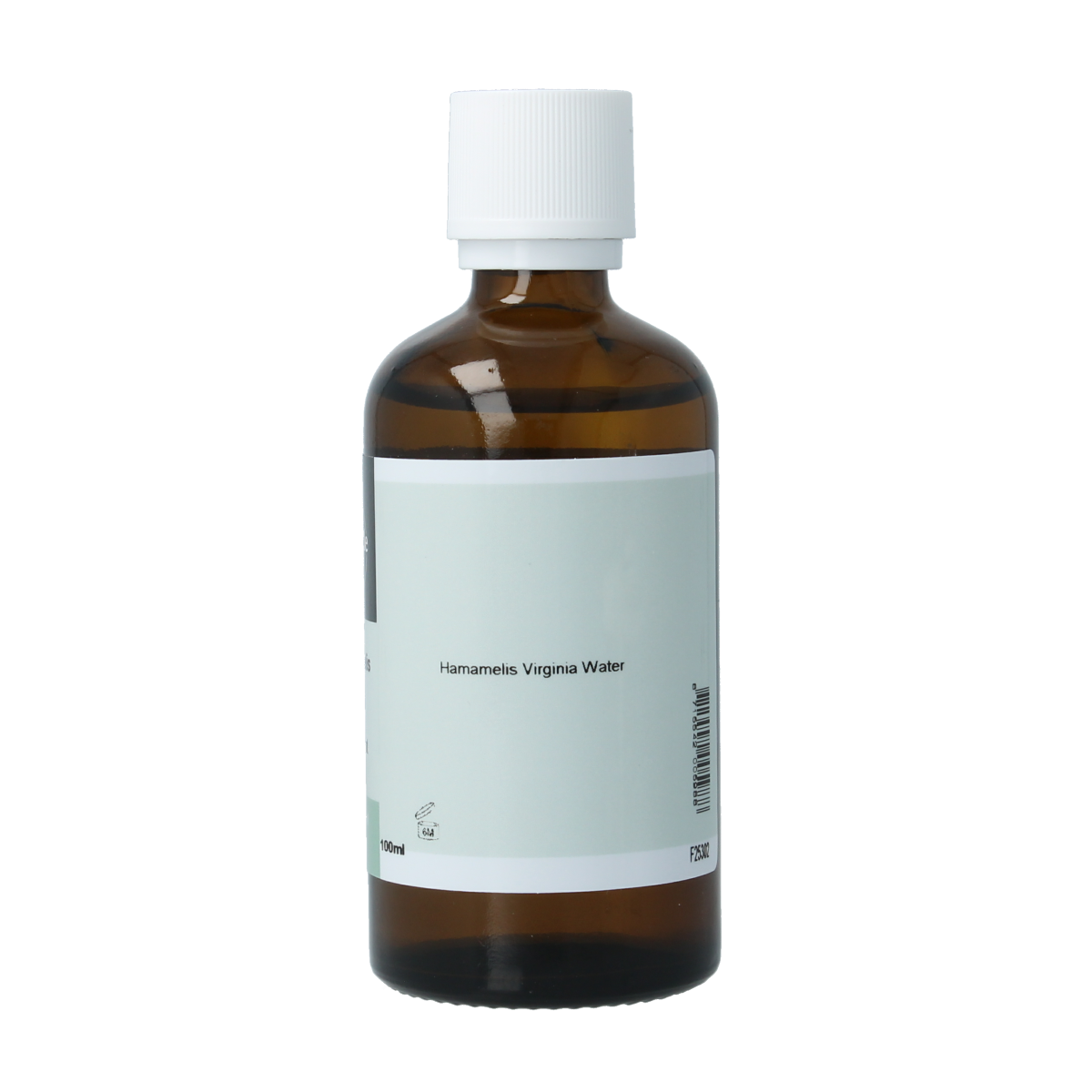 Volatile Hamamelis hydrolat 100ml for body care, clear liquid in a bottle, used for soothing and skin wellness.