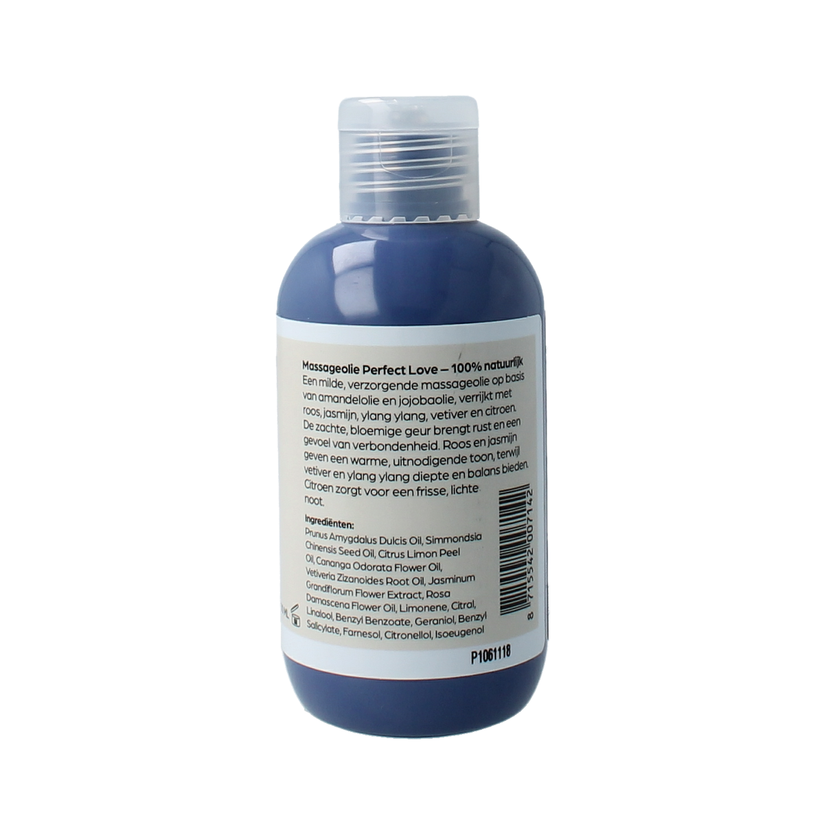 Volatile Perfect Love massage oil in 100ml bottle, natural body care product for soothing and relaxing massage sessions.