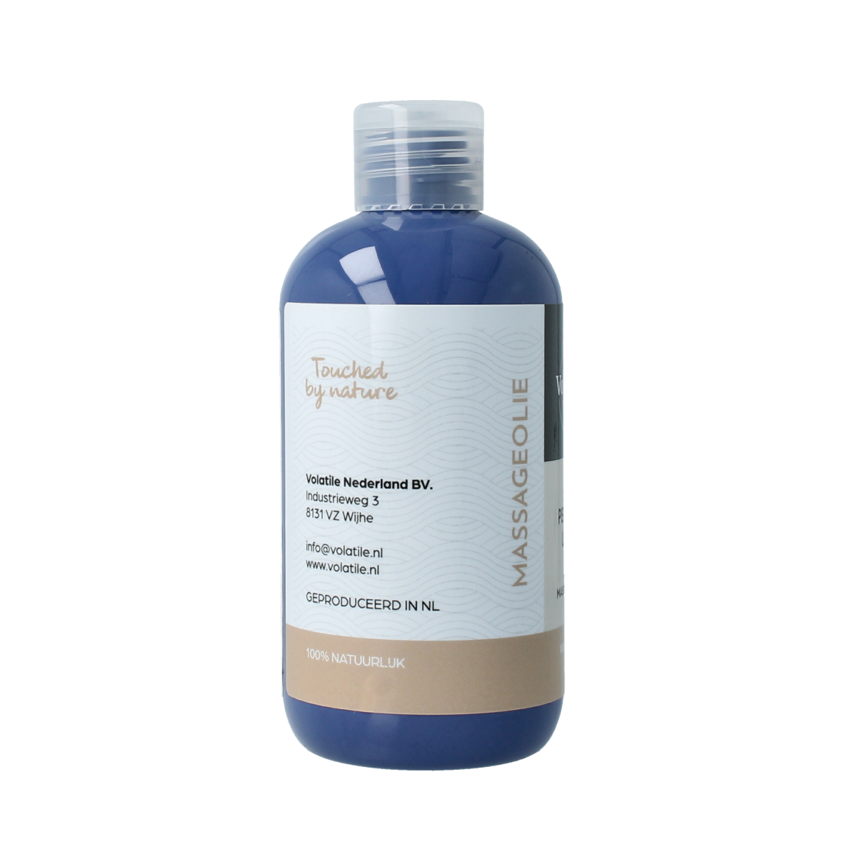 Volatile Perfect Love massage oil in 250ml bottle, body care product with a soothing, fragrant appearance suitable for relaxation.