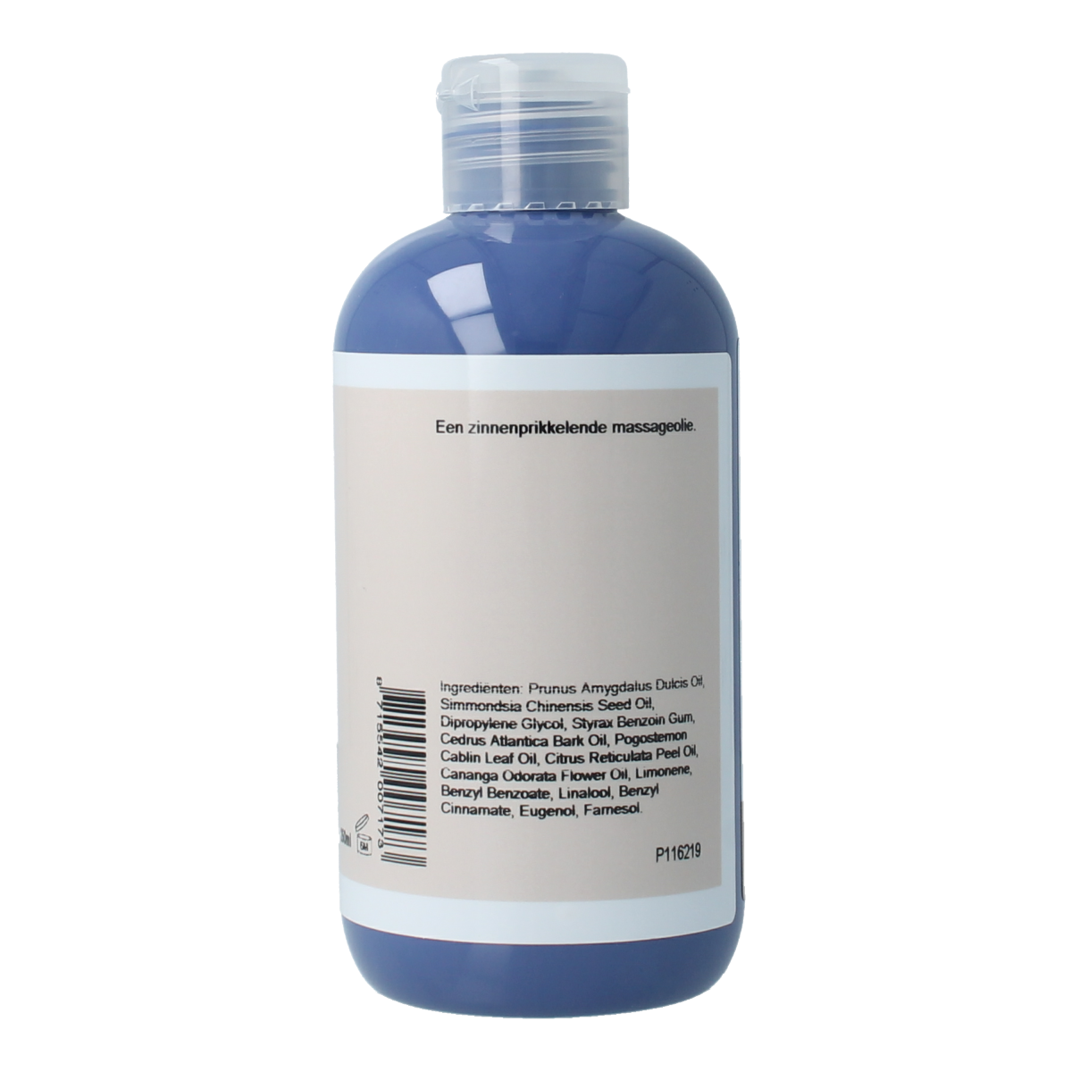 Volatile Tropennacht massage oil bottle, 250ml, showcasing the body care product with a dark label and sleek design.