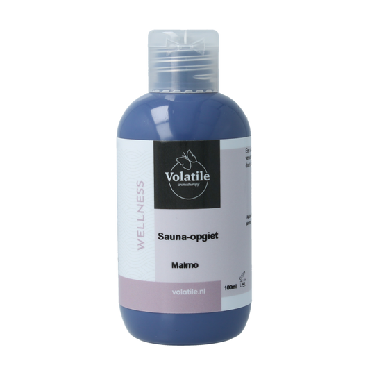 Volatile Malmo sauna opgietconcentraat, 100ml, natural etherische oliën for sauna aroma and relaxation.
