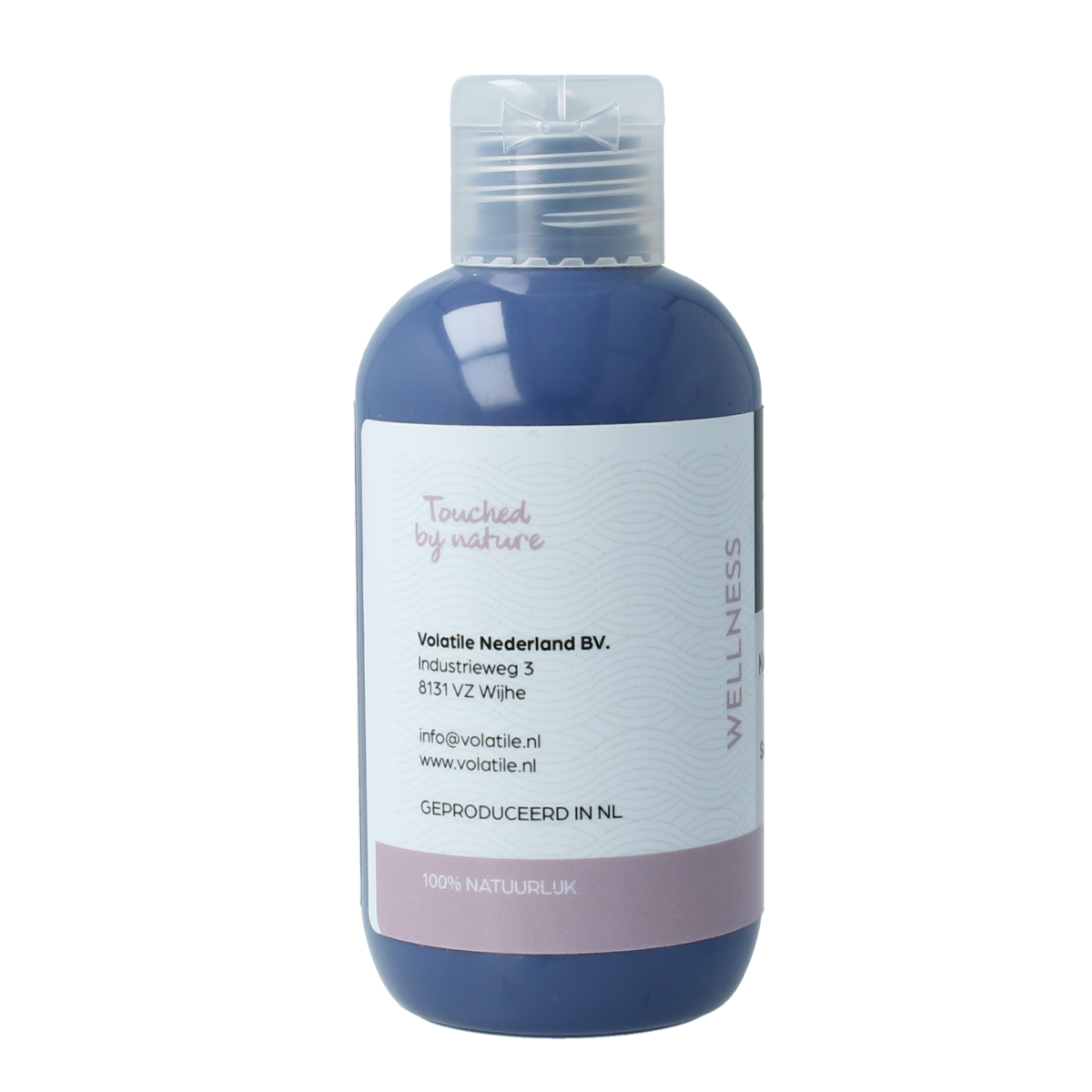 Volatile Kobenhavn sauna essential oil concentrate in a 100ml bottle, featuring a clear liquid and labeled packaging.