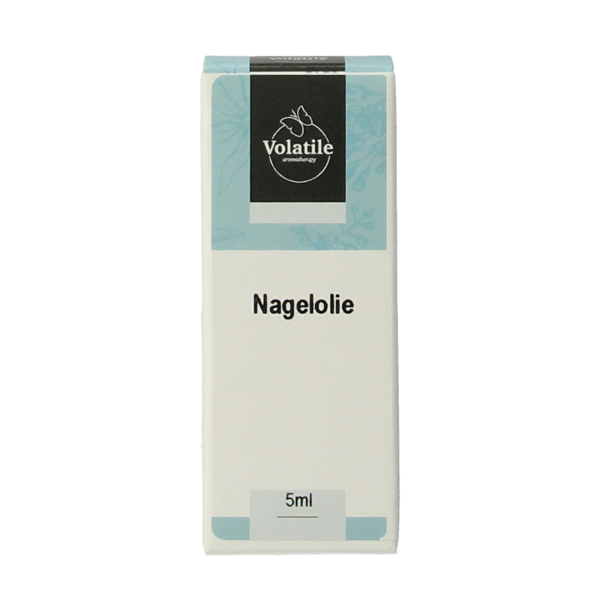 Volatile Kalknagelolie 5ml voetverzorging product with a small glass bottle and applicator for nail and foot care.