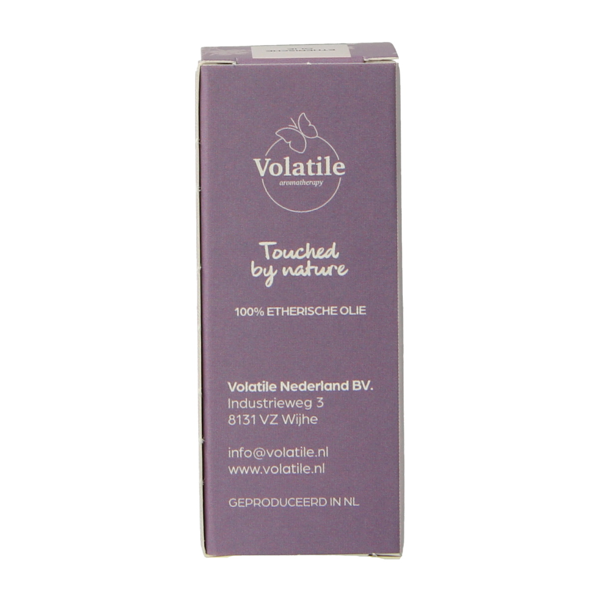 Volatile Rozemarijn bio essential oil bottle with green label and dropper cap, 5ml, natural herbal aroma.