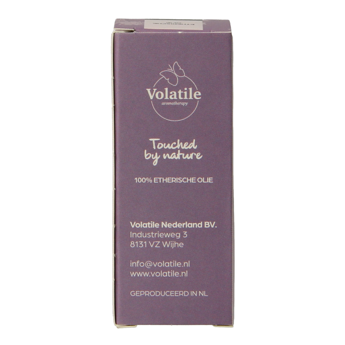 Volatile Rozemarijn bio essential oil bottle with dropper, 10ml, featuring rosemary aromatic oil for wellness and aromatherapy.