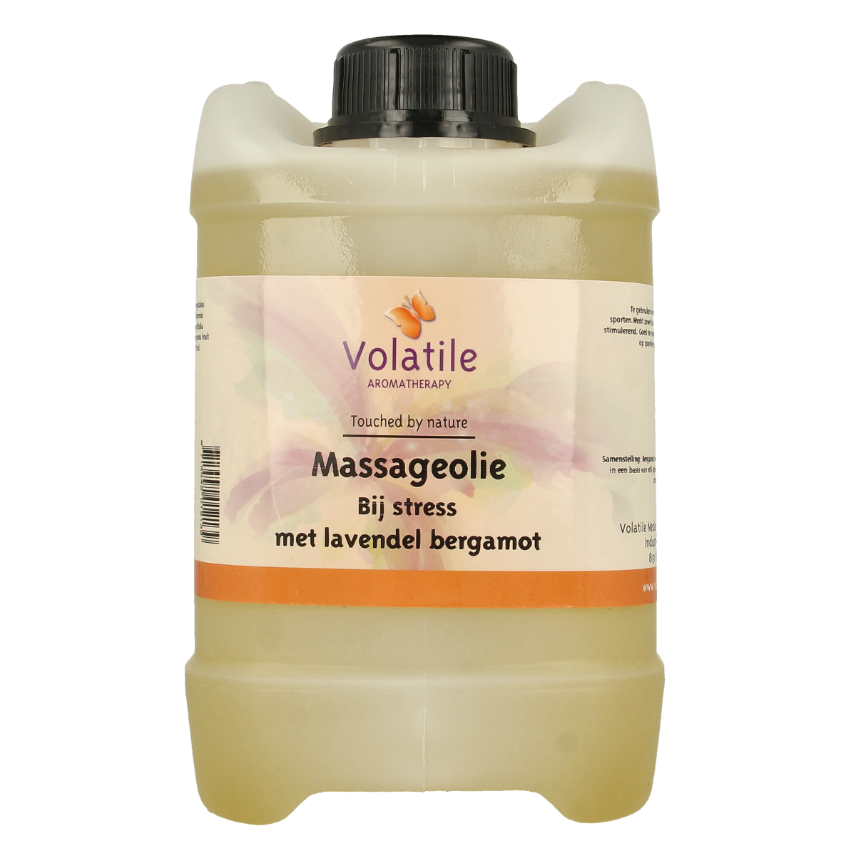 Volatile massage oil for stress relief, 2500ml bottle, natural body care product, with soothing and relaxing properties.