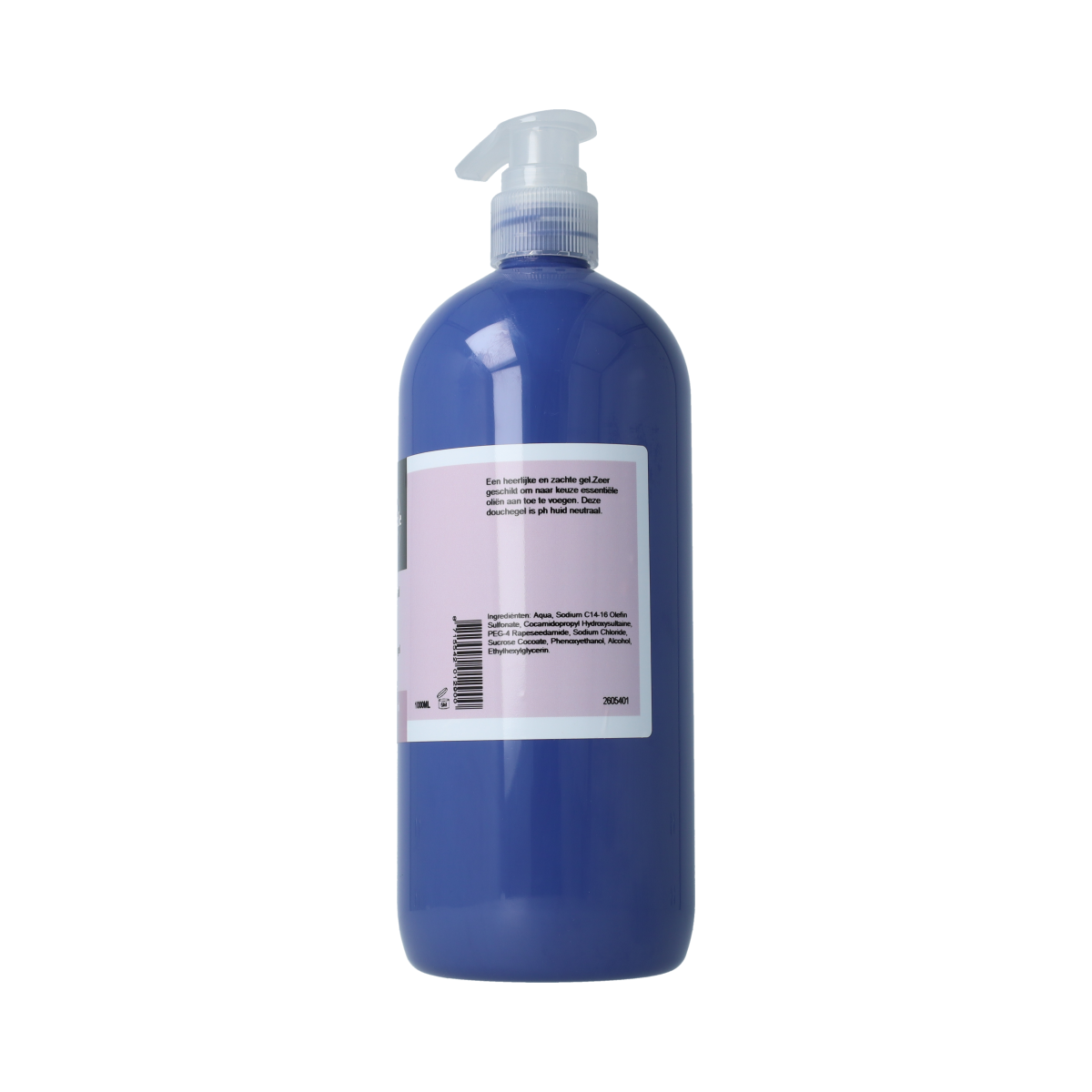 Volatile neutraal douchegel bottle, 1 liter, gentle bad en douche product with neutral formula, suitable for sensitive skin.