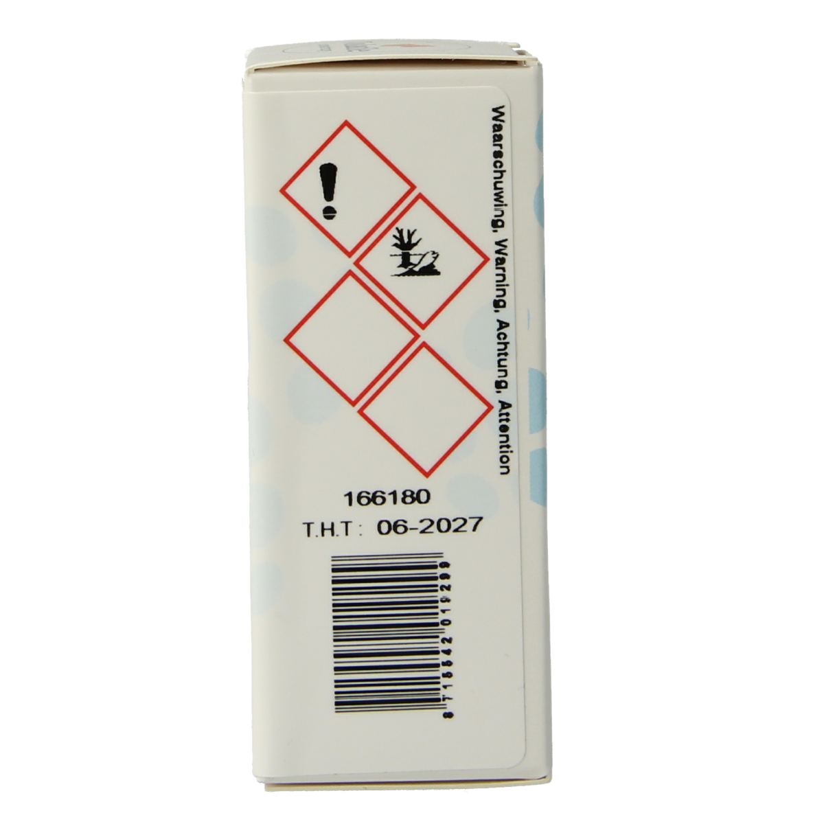 Volatile Jasmijn parfum etherische olie in 5ml bottle, natural jasmine fragrance with clear glass container and label.