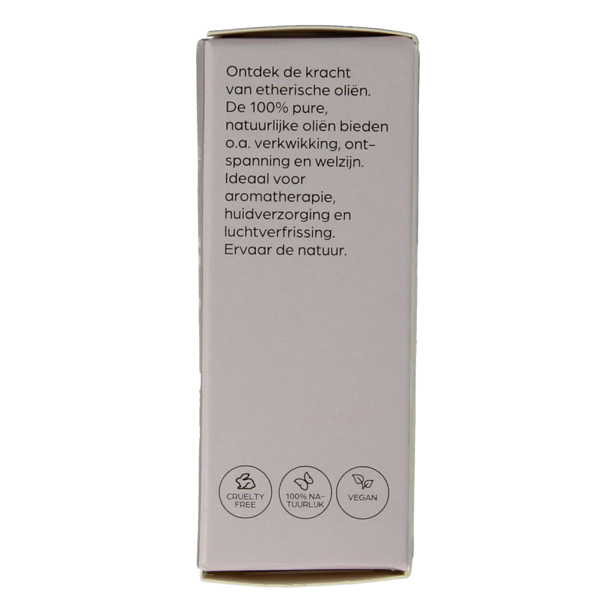Volatile bio terpenes essential oil bottle, 5ml, natural etherische oliën with a white cap and clear label.