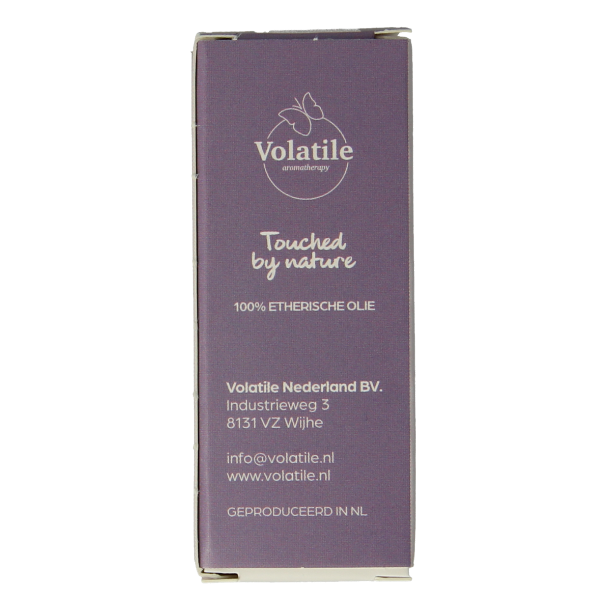 Volatile bio terpentijn etherische olie in 5ml bottle, natural botanical extract with amber liquid inside a clear glass container