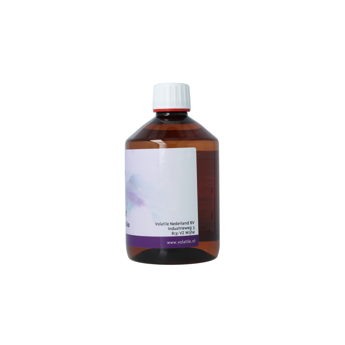 Volatile Kamille rooms hydrolaat in 500ml bottle, natural floral essence from Volatile, showcasing the hydrolaat in a clear container.