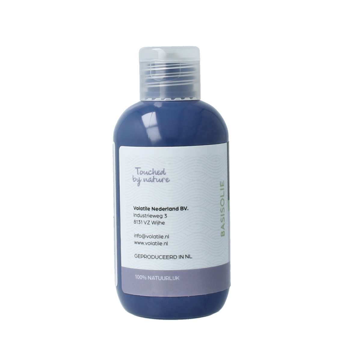 Volatile Sesam koud geperst lichaamsverzorging in 100ml bottle, featuring a clear glass container with a black cap and sesame oil label.