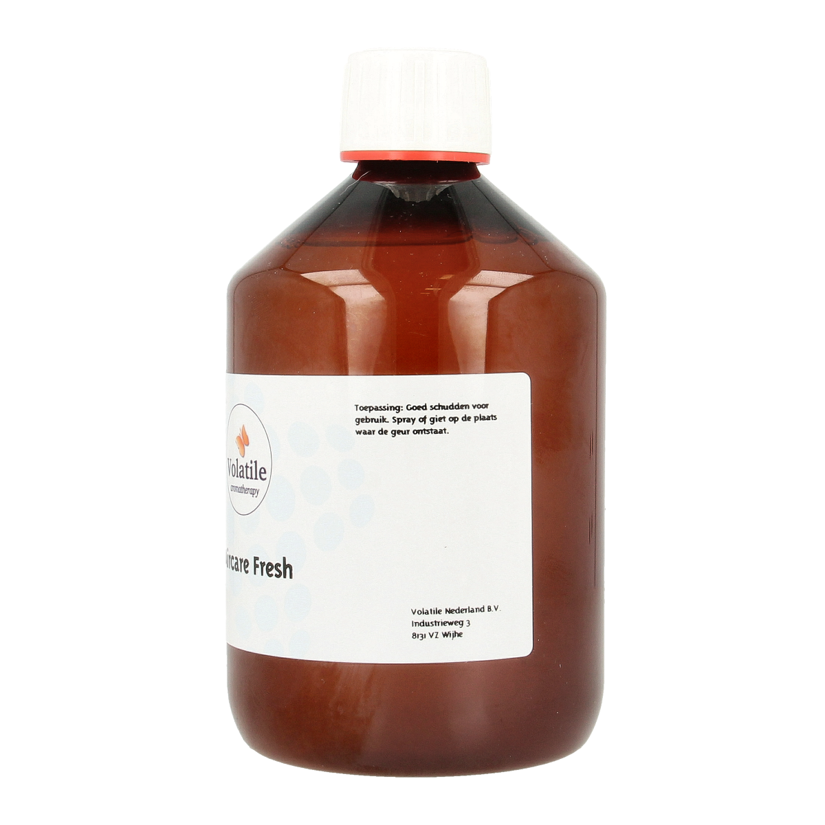 Volatile Aircare Fresh geurverspreider bottle, 500ml, with brand logo and colorful label, designed for air freshening.