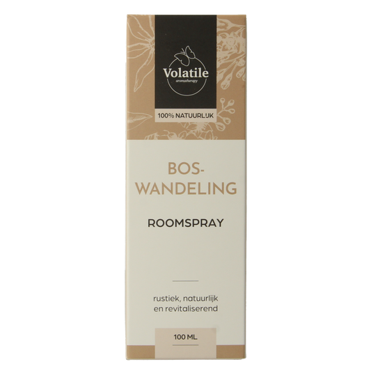 Volatile Roomspray Boswandeling scent, 100ml, a fragrance diffuser bottle with natural botanical aroma for freshening rooms.