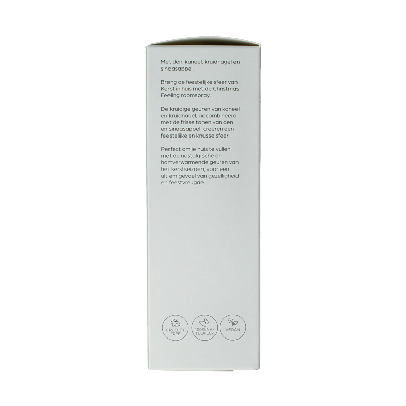Volatile Roomspray Christmas Feelings aromatherapy spray in 100ml bottle with festive holiday scent, designed to create a cozy atmosphere.