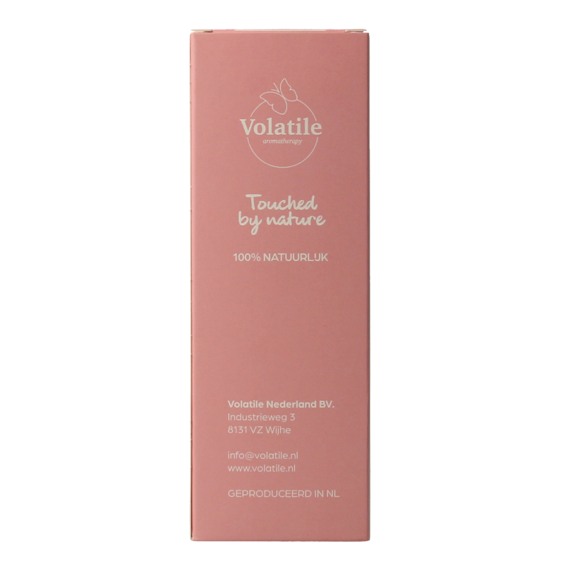 Volatile Roomspray Lentekriebels aromatherapy spray in 100ml bottle, featuring a sleek design and natural fragrance for freshening spaces.