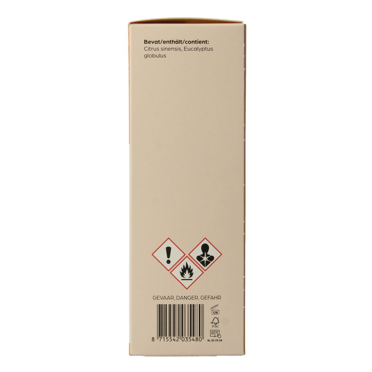 Volatile orange eucalyptus room spray in 100ml bottle, featuring a sleek design with a spray nozzle for fresh, aromatic scents.