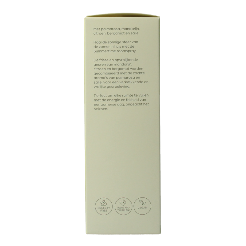 Volatile Roomspray Summertime aromatherapy bottle, 100ml, with a fresh, floral scent and vibrant summer-themed packaging.