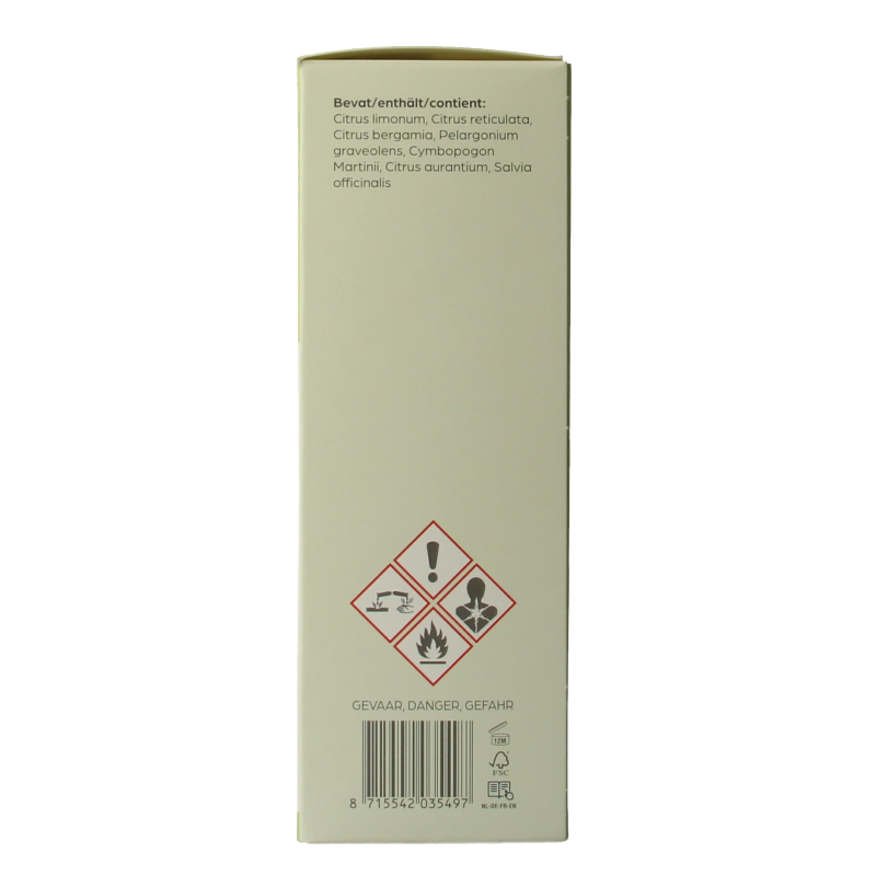 Volatile Roomspray Summertime aromatherapy bottle, 100ml, with fresh, floral scent in a clear glass spray bottle.
