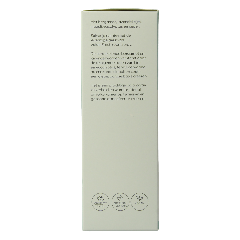 Volatile Volair Fresh room spray in 100ml bottle with sleek design, ideal for refreshing indoor spaces.
