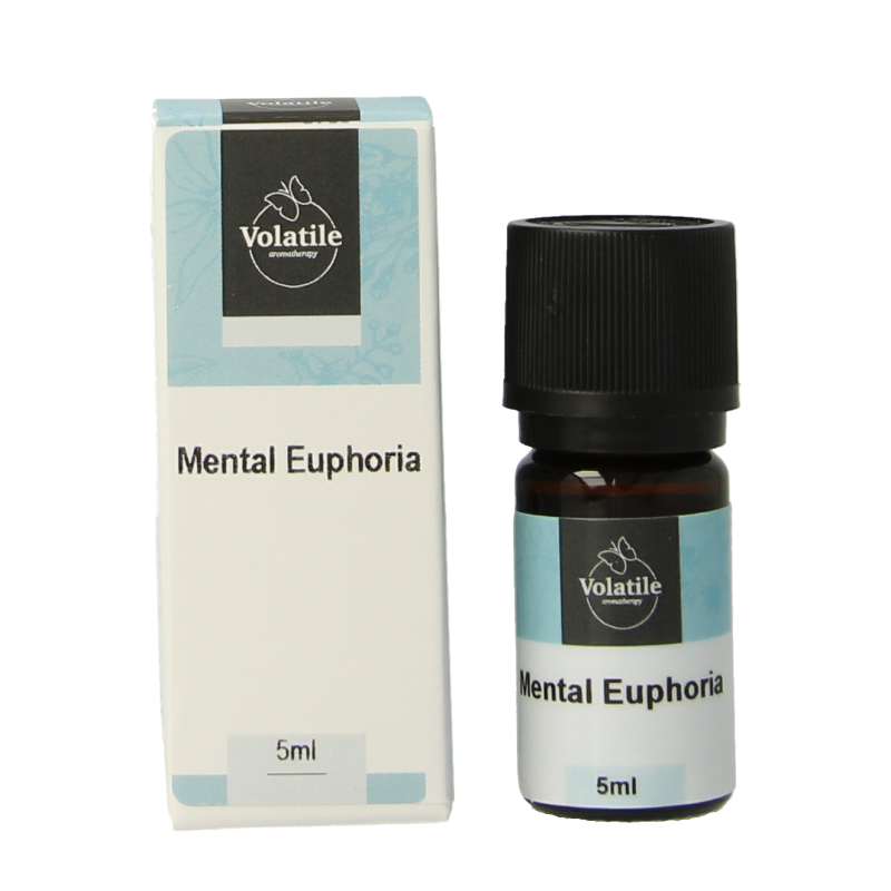 Volatile Mental Euphoria essential oil 5ml bottle, natural etherische olie with calming and mood-enhancing properties.