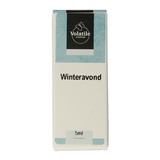 Volatile Winteravond essential oil bottle with 5ml capacity, featuring the Volatile brand label and packaging design.