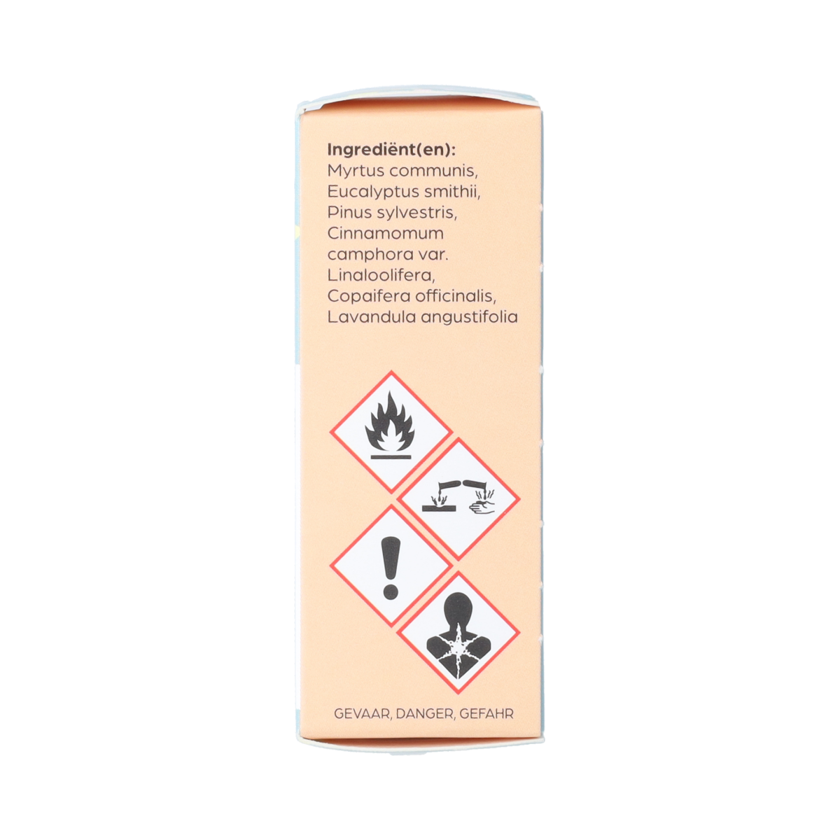 Volatile Neusje Vrij 5ml essential oil bottle, featuring a clear container with a white cap and label displaying product details.