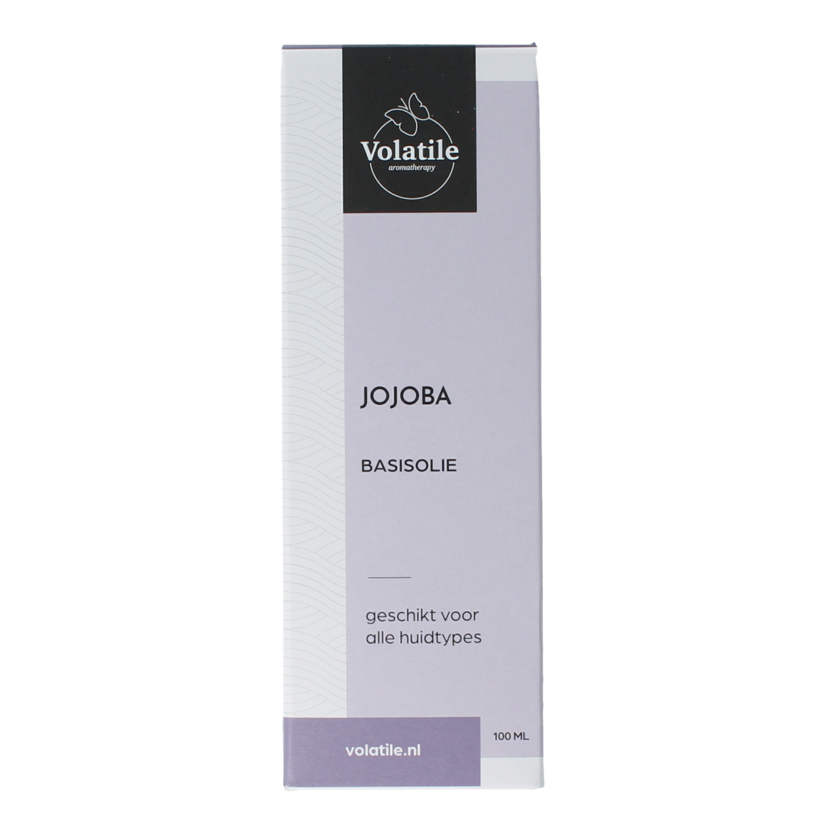 Volatile Jojoba basisolie in a 100ml glass bottle, natural body care oil, suitable for skincare and moisturizing.