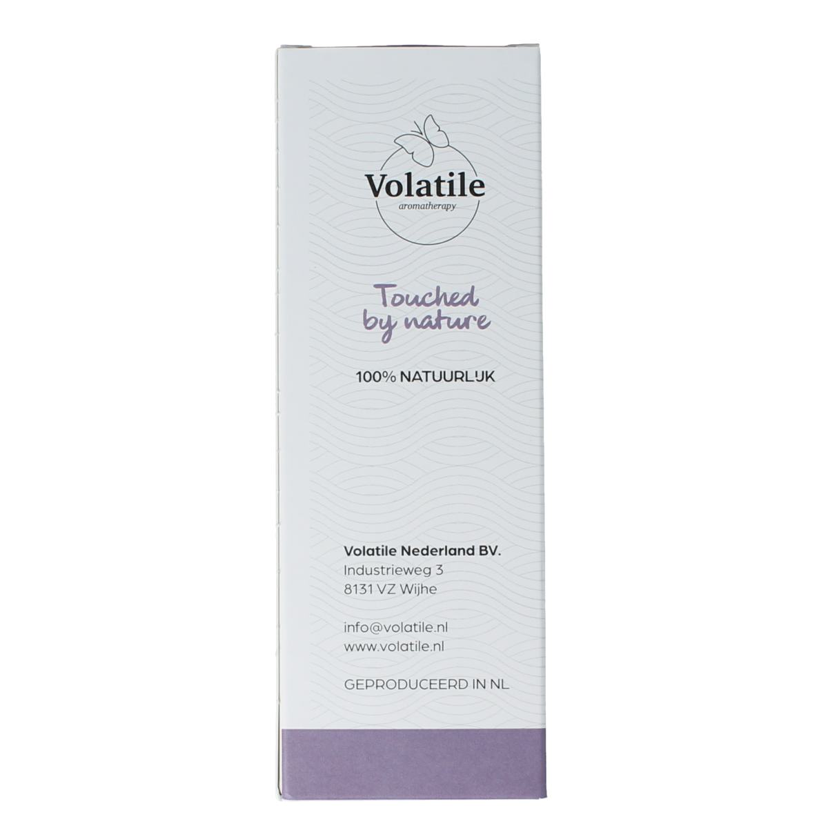 Volatile Rozenbottelzaad basisolie in a glass bottle, 100ml, for body care, with a clear view of the oil and bottle label.