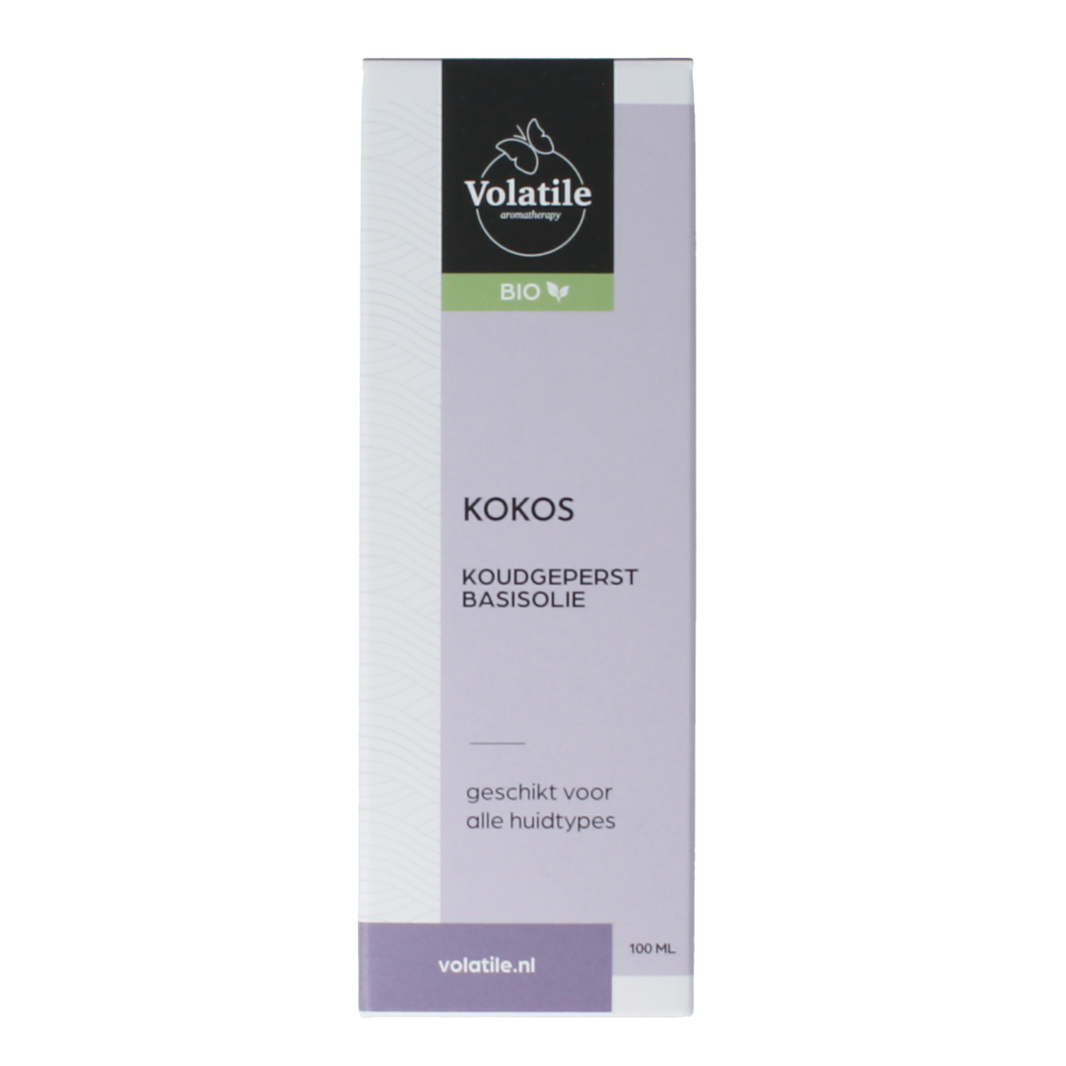 Volatile Kokos koudgeperst basisolie in glazen fles, 100ml, natuurlijk lichaamsverzorgingsproduct