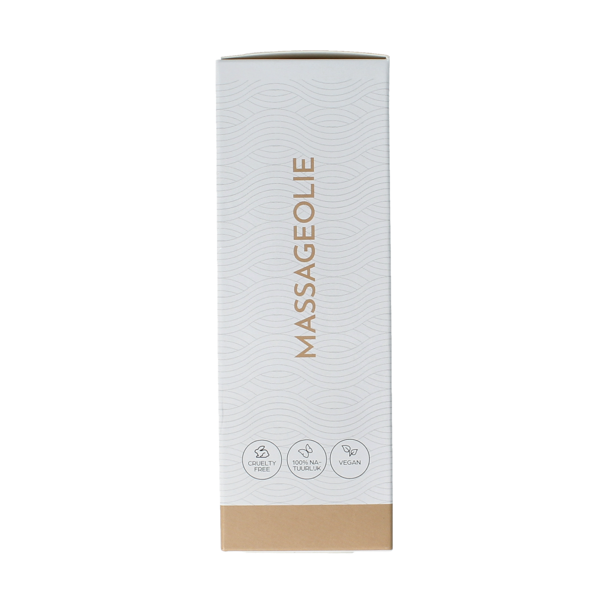 Volatile ontspannende massageolie in glazen fles met pomp, 100ml, voor lichaamsverzorging en ontspanning.