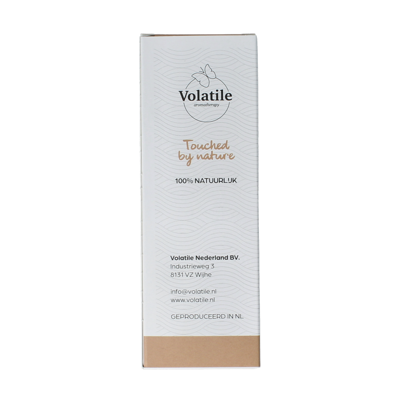 Volatile massage oil in a glass bottle with pump, designed for neck and shoulder massage, 100ml body care product