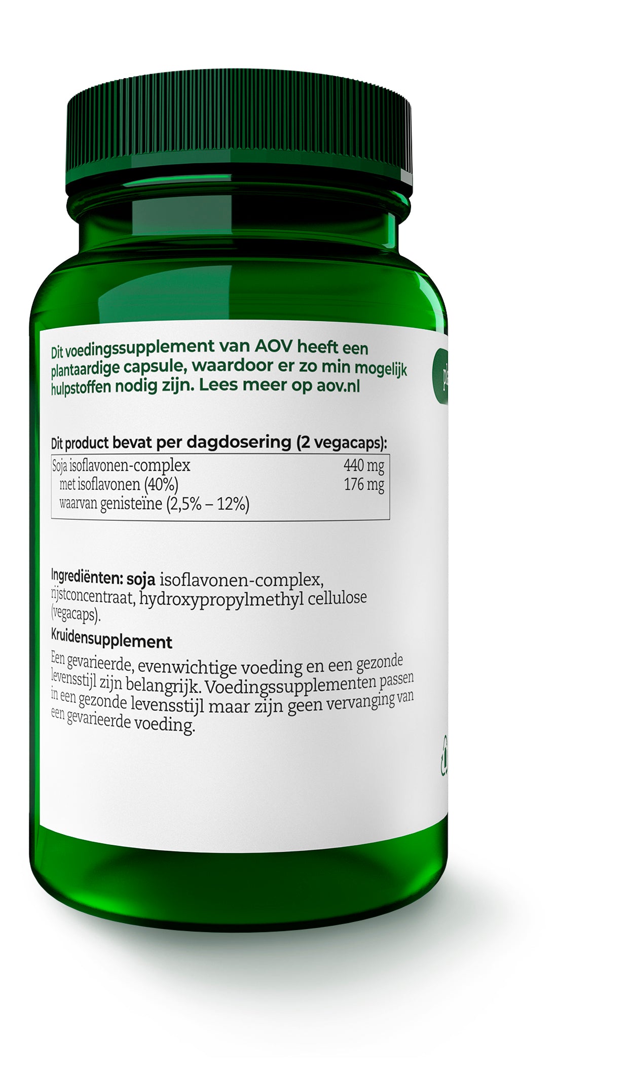 AOV 805 Genisteine vegetarian capsules in a bottle, dietary supplement for women, herbal preparation by AOV.