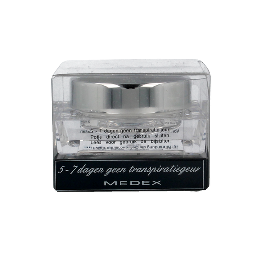 Medex Causaal deodorant 20ml bottle with sleek design, featuring the Medex brand logo on the label.