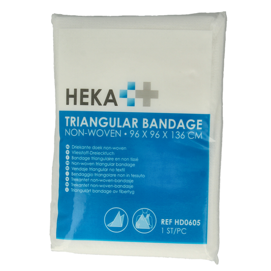 Heka Driekante doek non-woven buisverband en verbanddoeken, sterile medical bandage for wound care, 1 pack