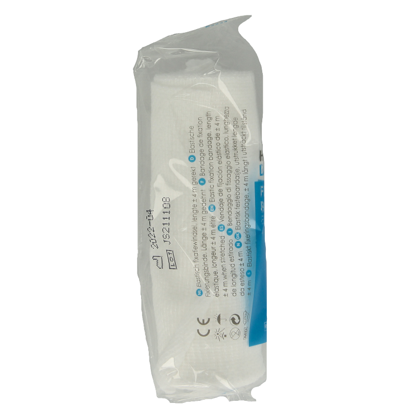 Hekalast elastisch windsel 4x10cm, flexible bandage for support and compression, shown in the product image.