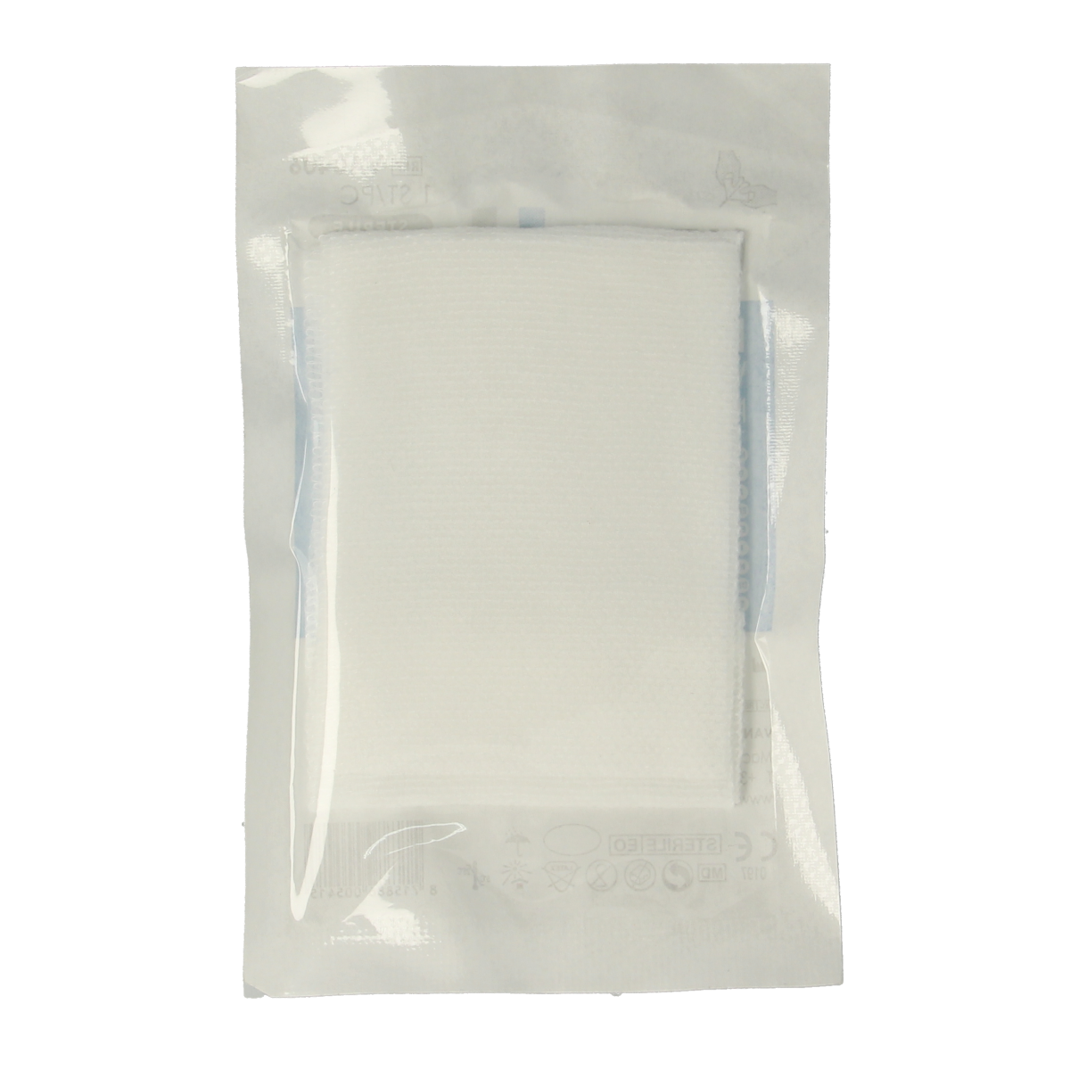 Heka snelverband nr. 2 with adhesive bandage, 6x8 cm, for first aid and wound care, shown with bandage applied.