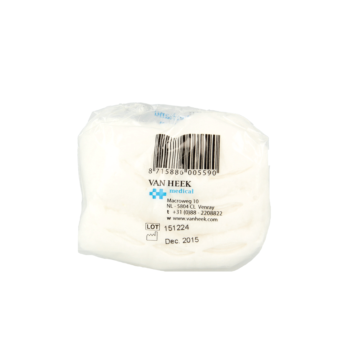 Heka Verbandwatten zigzag, 10 grams, sterile medical cotton wool for wound dressing and medical use.