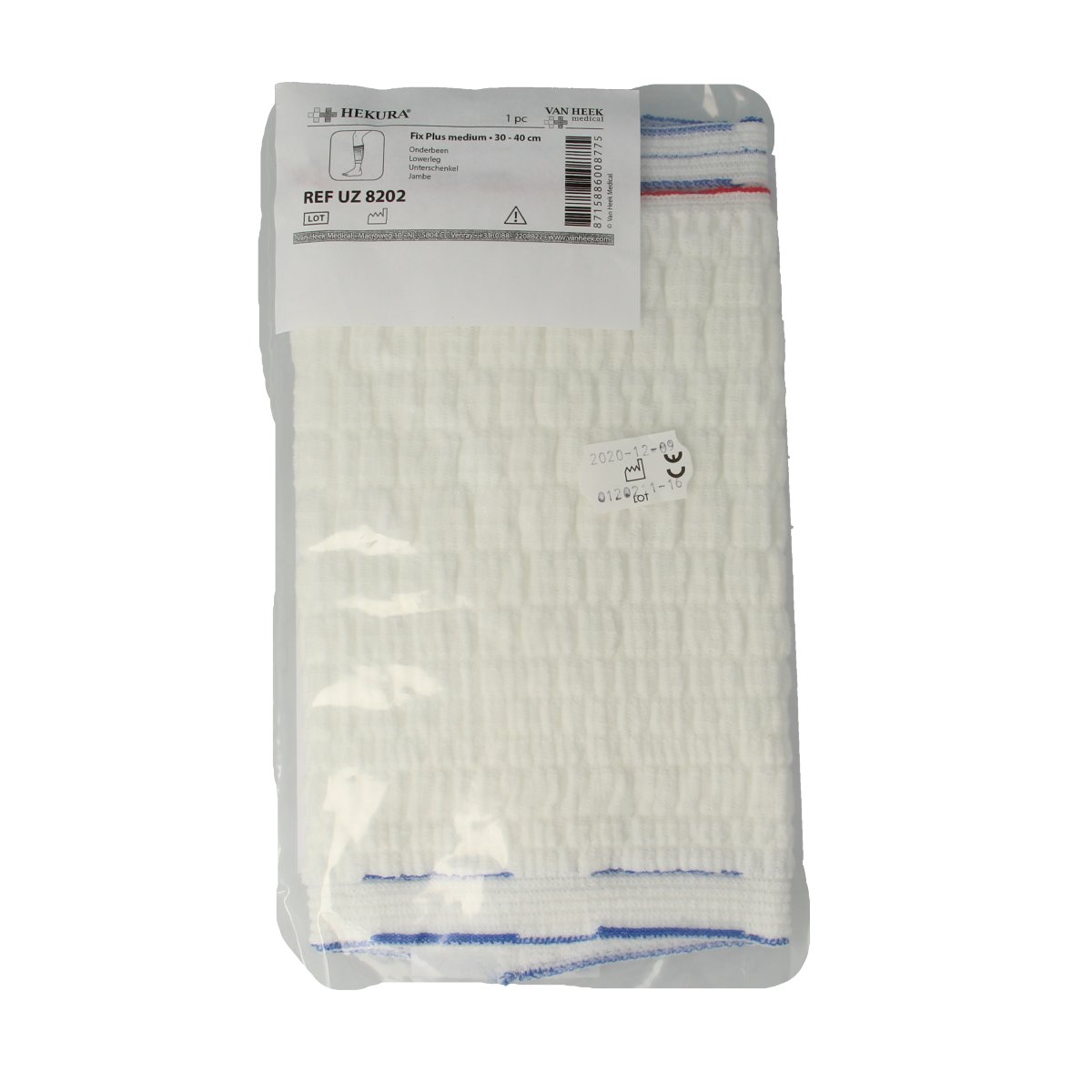 Hekura Fix Plus maat M onderbeen katheter en urinaal, medical device for urinary drainage, with product code 8715886008775.