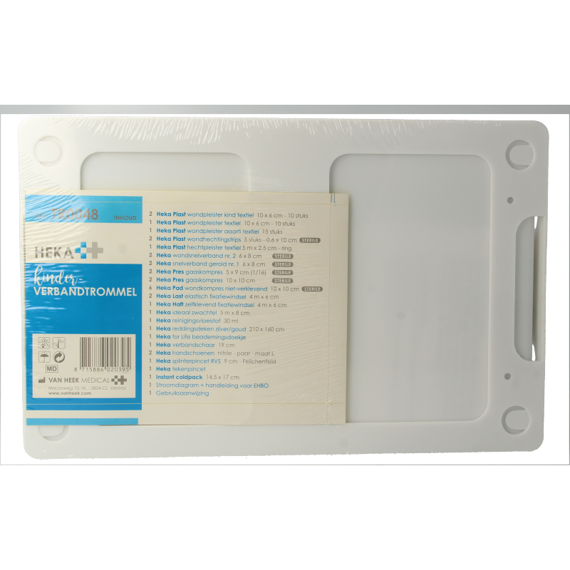 Heka Kinderverbandtrommel EHBO set for children with bandages and first aid supplies, compact medical kit for emergencies