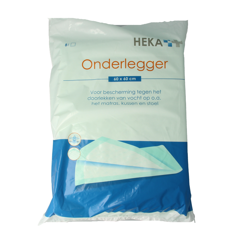 Set of eight Heka Fluffpull underlay mats, 60x60cm each, for home comfort and protection in living spaces.