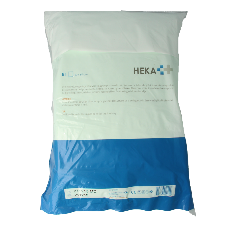 Set of eight Heka Fluffpull onderleggers in 60x60cm for home and comfort use, shown in the image.