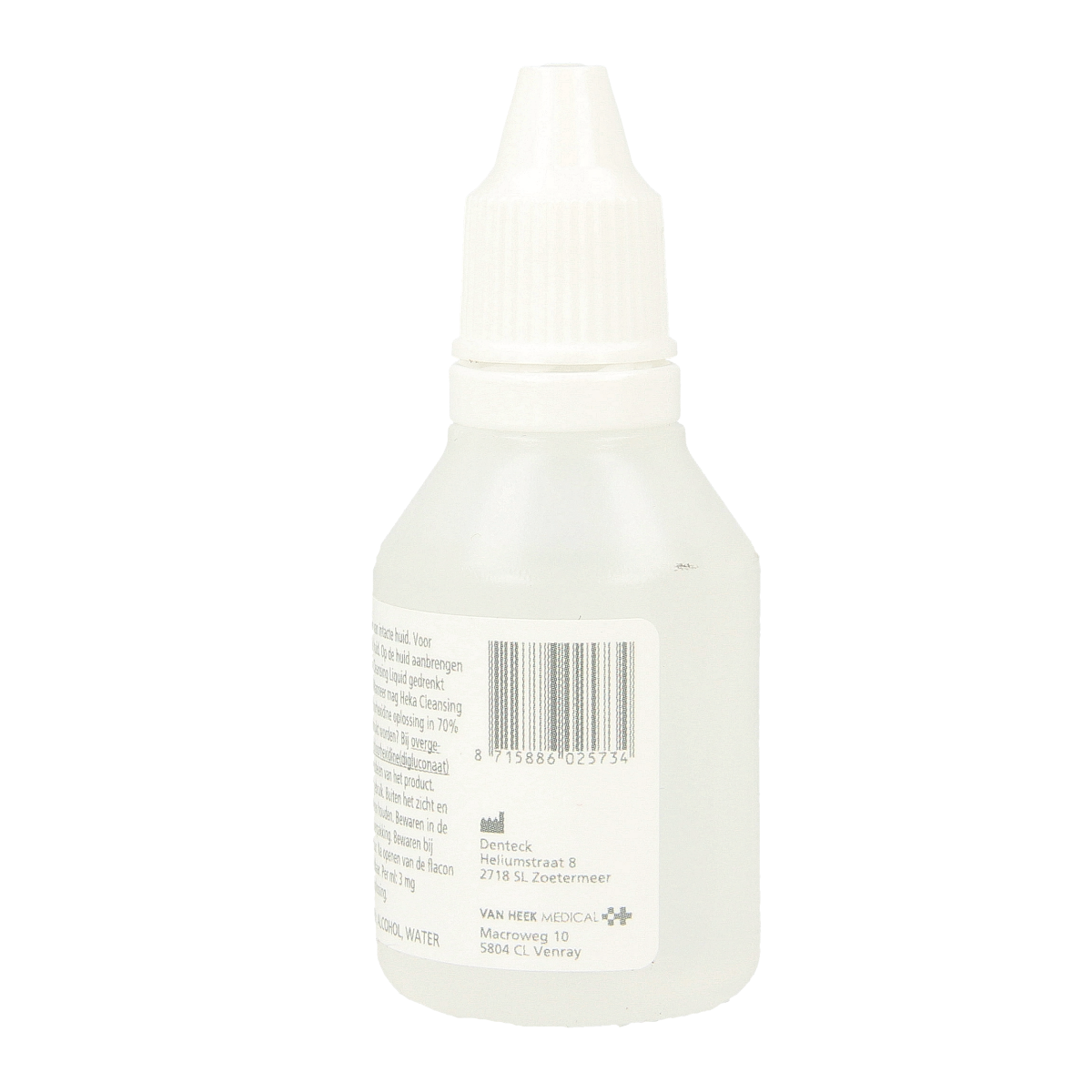 Heka disinfectant cleaning solution in a 30ml bottle, suitable for sanitation and hygiene purposes.
