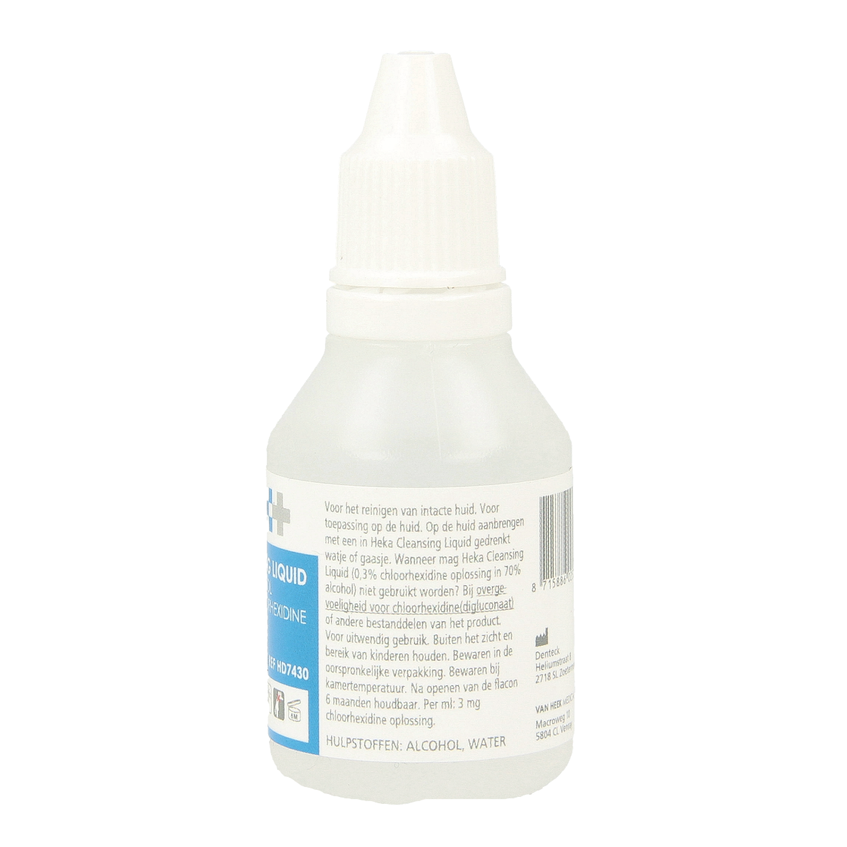 Heka disinfectant cleaning solution in a 30ml bottle, suitable for surface sanitation and hygiene purposes.