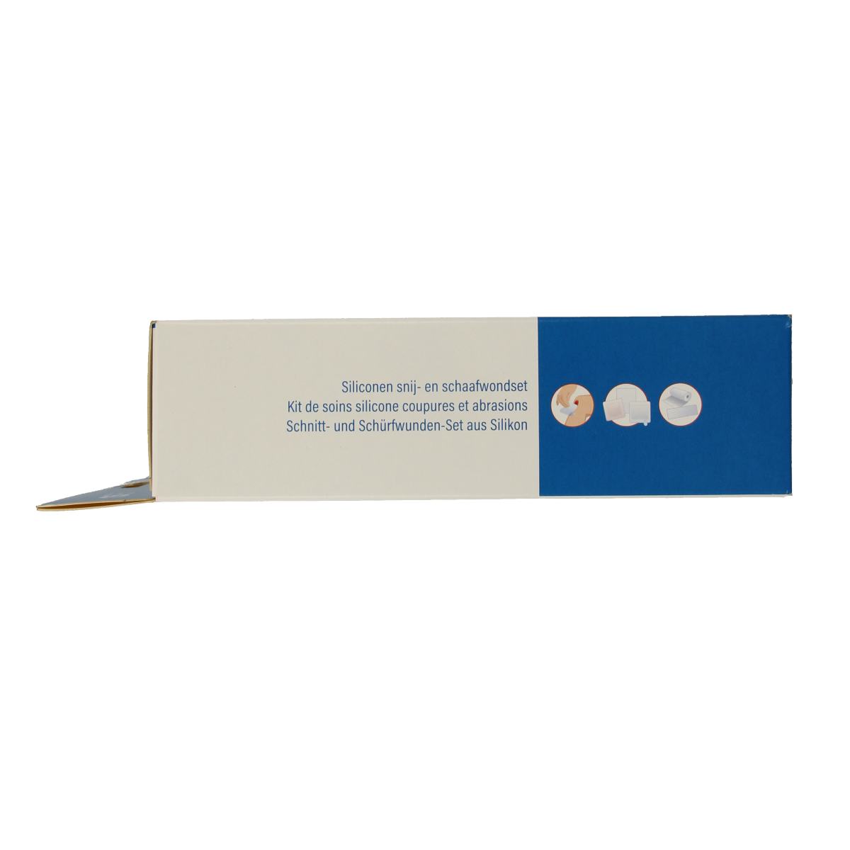 Heka silicone wound care set with bandages and tape, including one piece for treating cuts and scrapes.