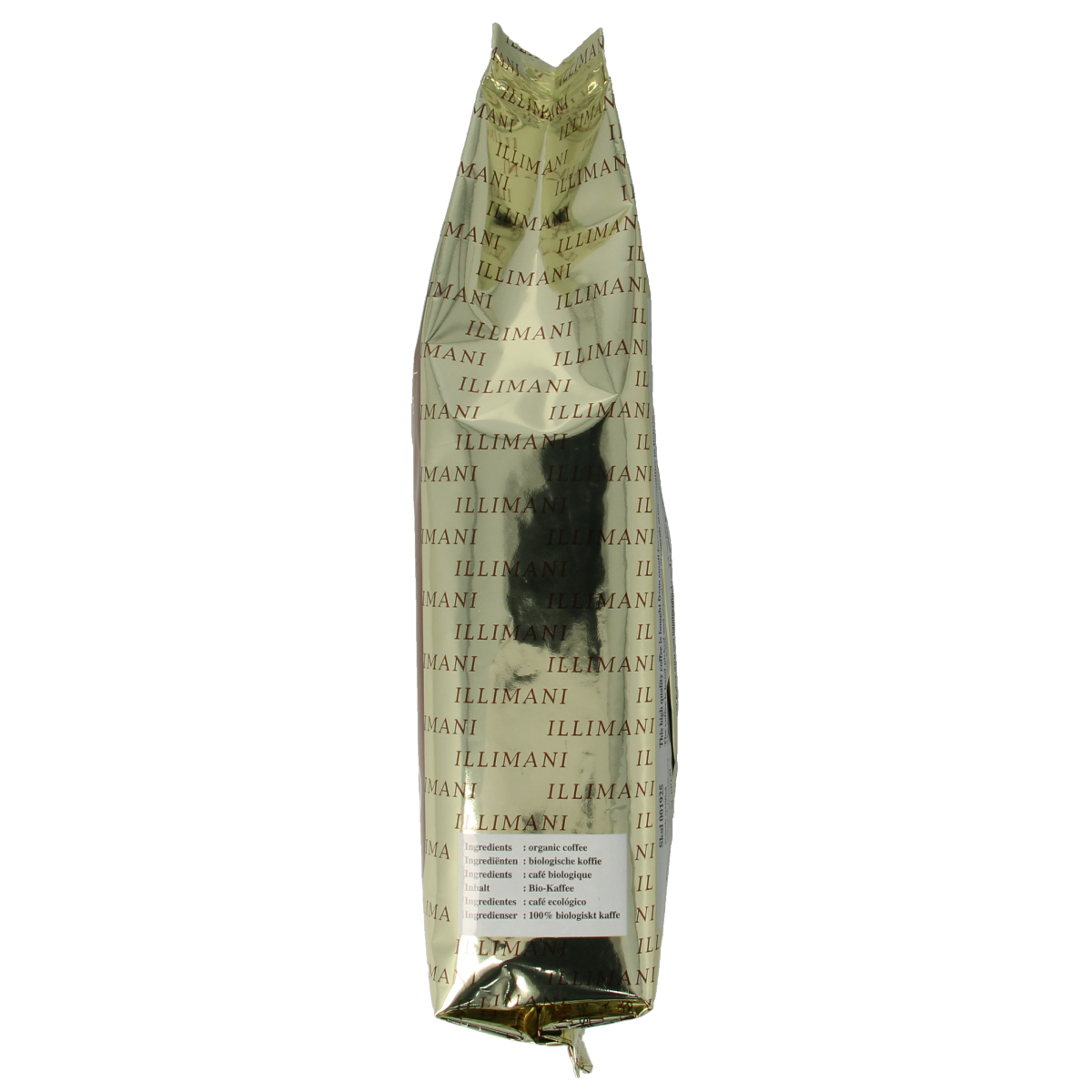 Illimani Inca espresso bio coffee 250g package, showing the branded coffee bag with logo and product details.